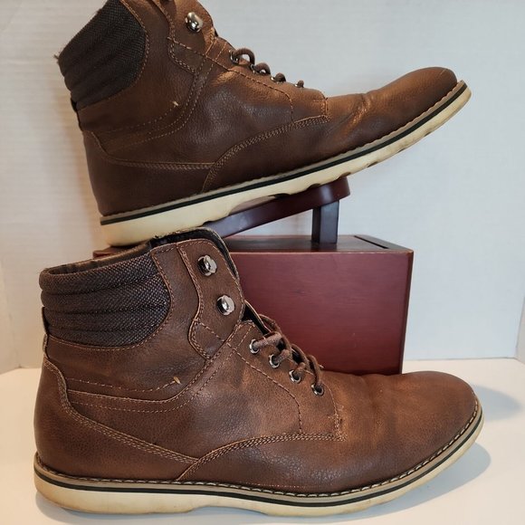 Steve Madden Rollins Mens Cap Toe Boots 11D Navy Suede Lace Up / Zip Steve Madden | Shoes | Brand New Mens Boots Steve Madden  main image 4